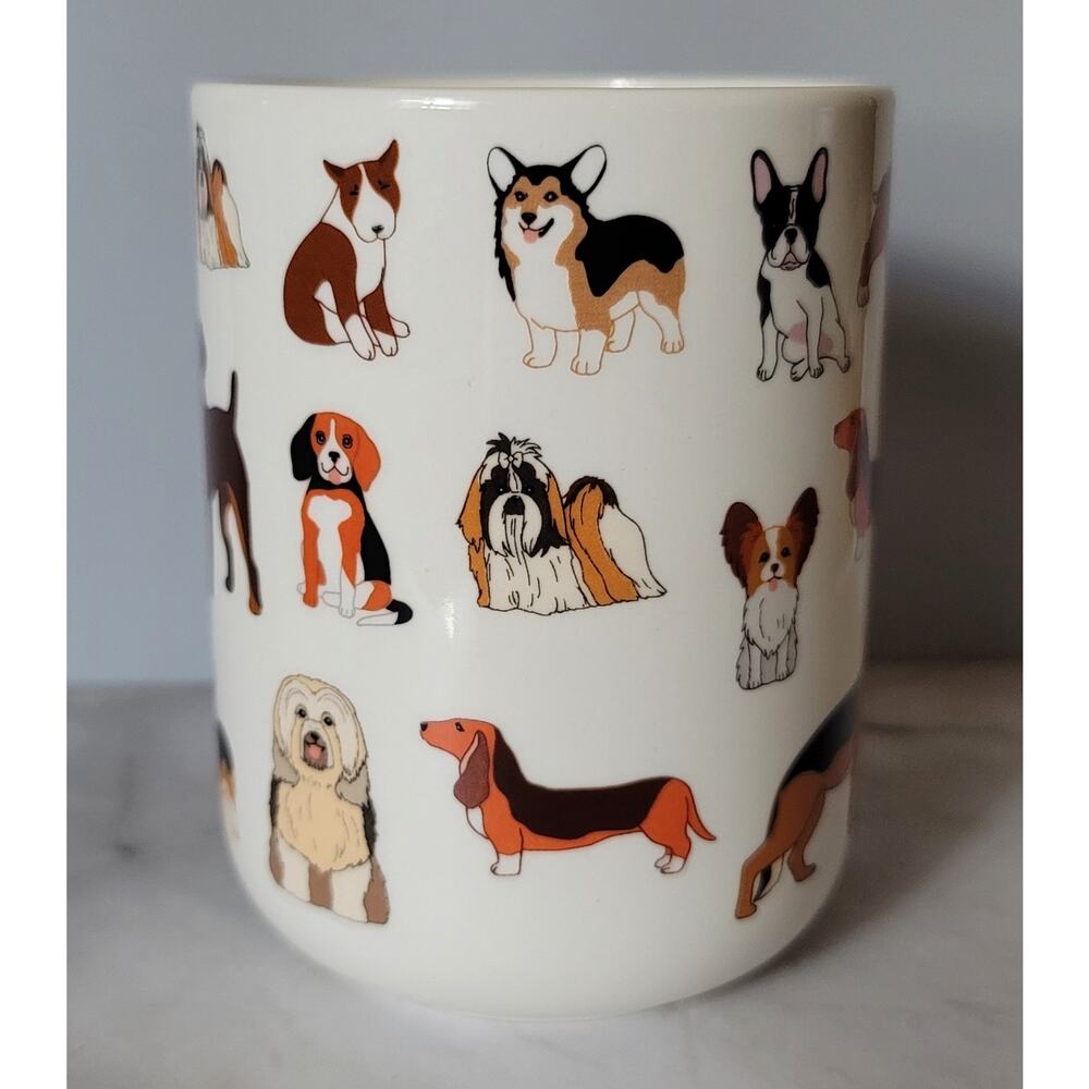 Adorable Woof Various Breeds of Dogs Coffee Mug by Mainstays for Dog Lover - Picture 2 of 7